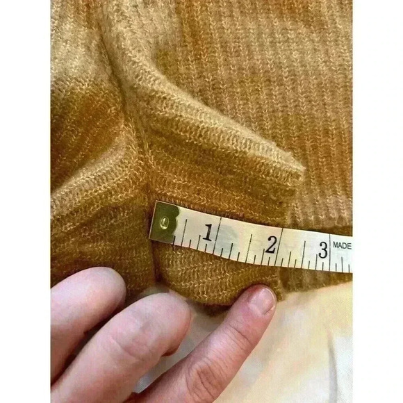 Everlane The Cozy Stretch Short Ribbed Knit Micro Shorts Carmel L wool yak soft - Picture 11 of 13